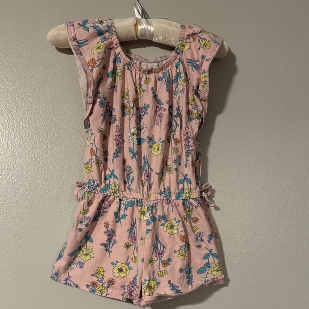 OshKosh B'gosh Pink Floral Kids Romper
